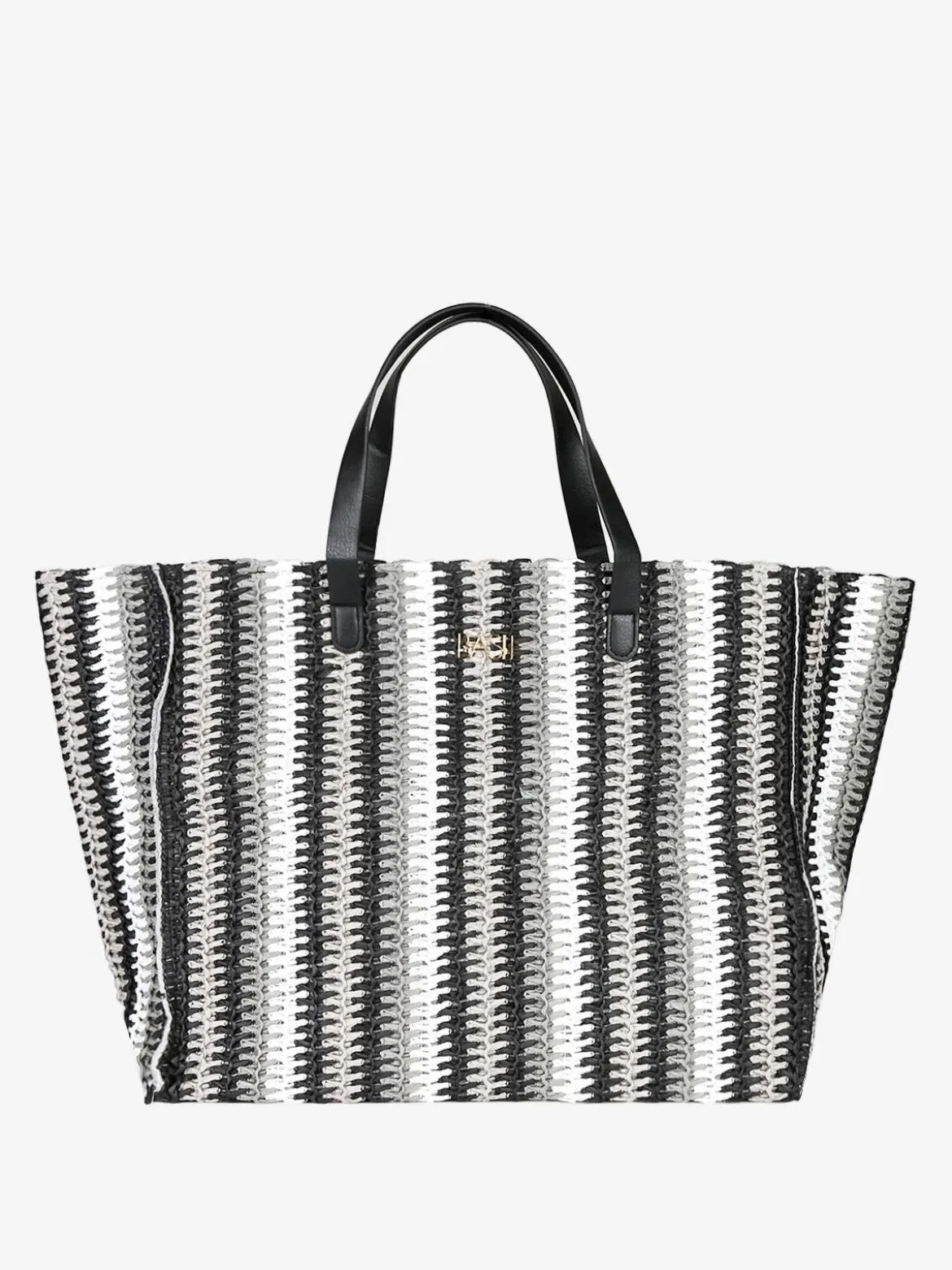 Basile Borsa da mare in paglia multicolore