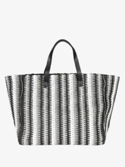 Basile Borsa da mare in paglia multicolore