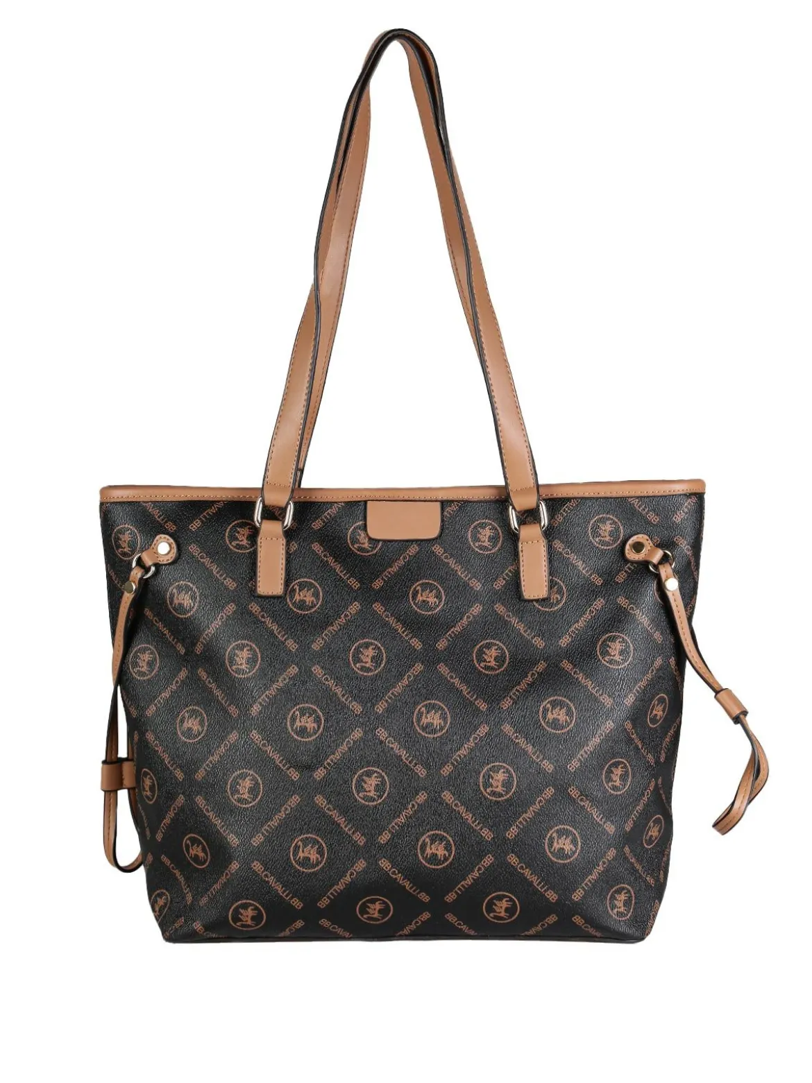 B.Cavalli Borsa tote con media con scritte