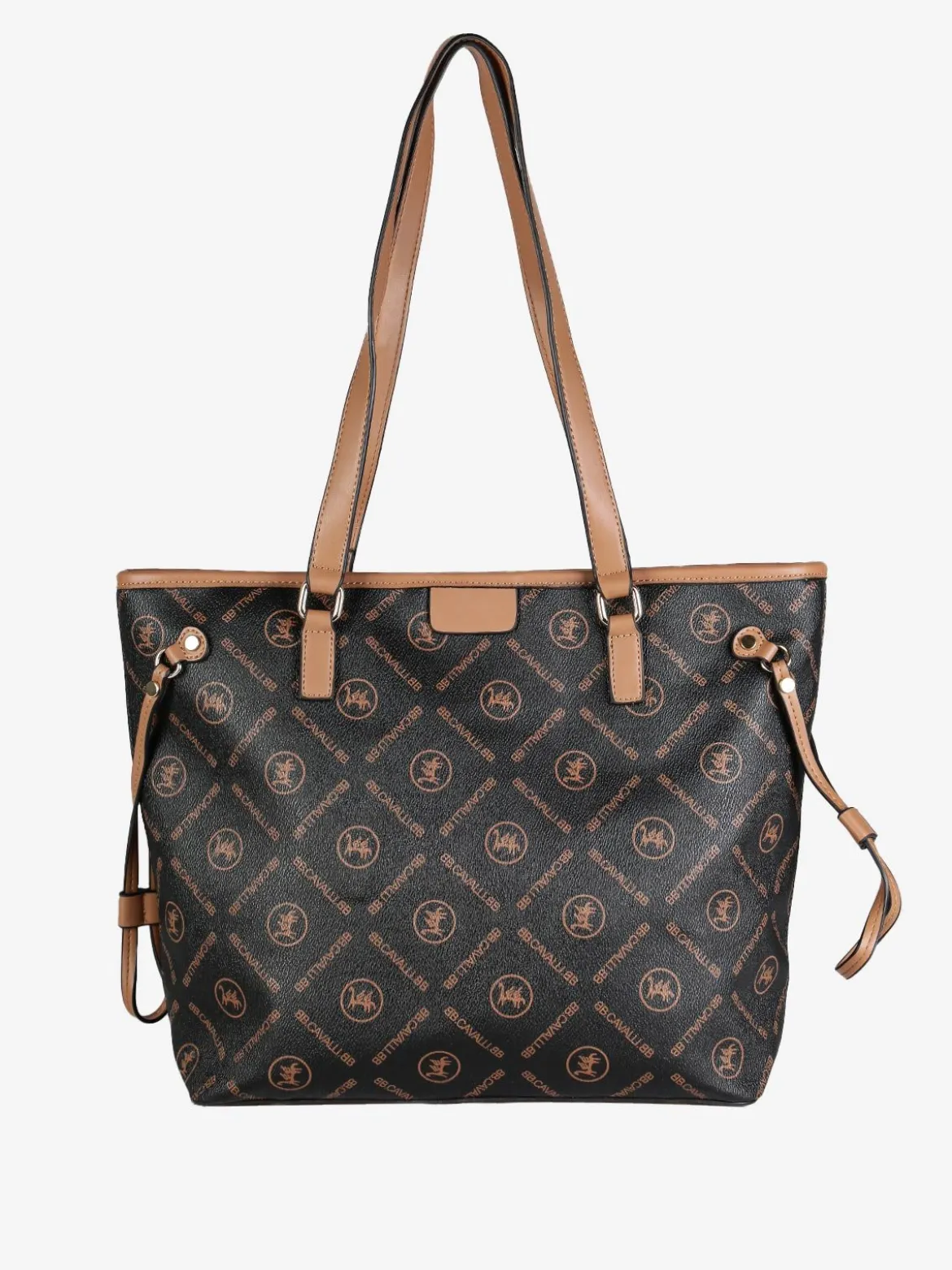 B.Cavalli Borsa tote con media con scritte