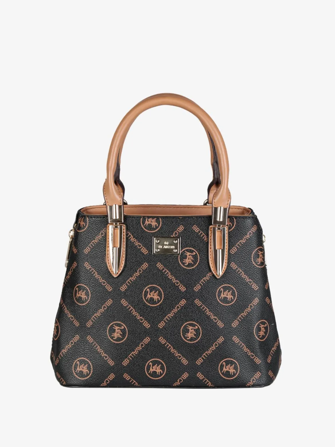 B.Cavalli Borsetta donna mini tote con scritte
