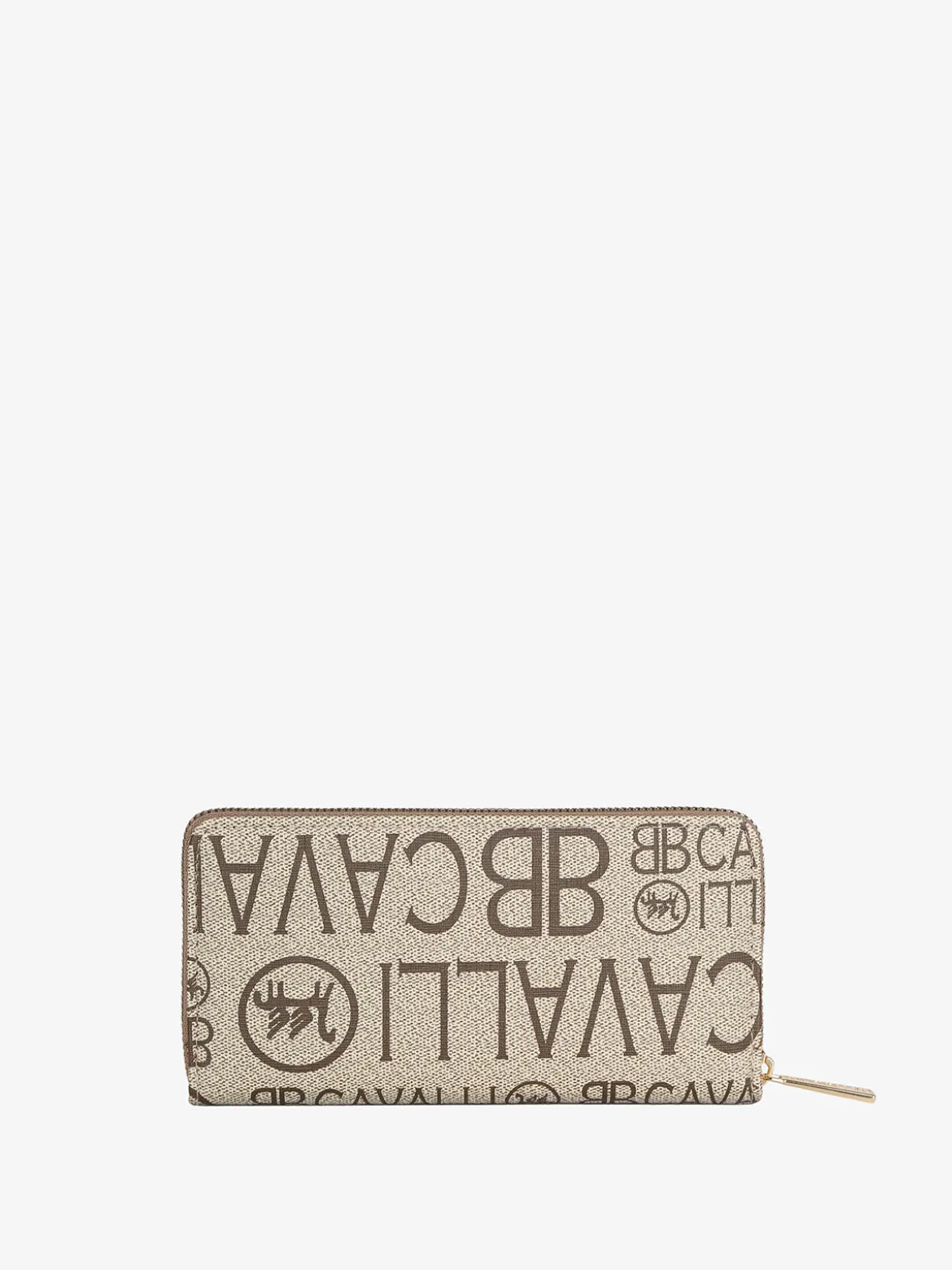 B.Cavalli Portafoglio da donna con stampe - khaki