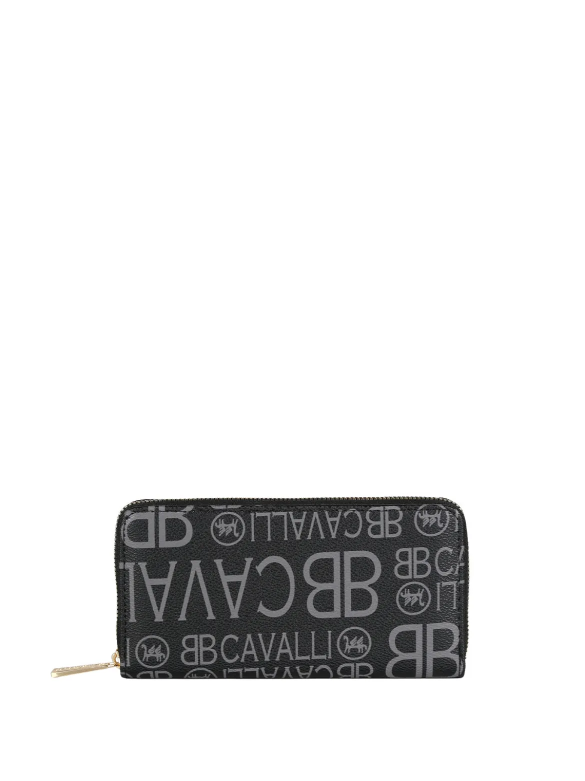B.Cavalli Portafoglio da donna con stampe - nero