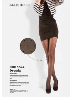 Beatrice Conti Collant donna a pois - nero