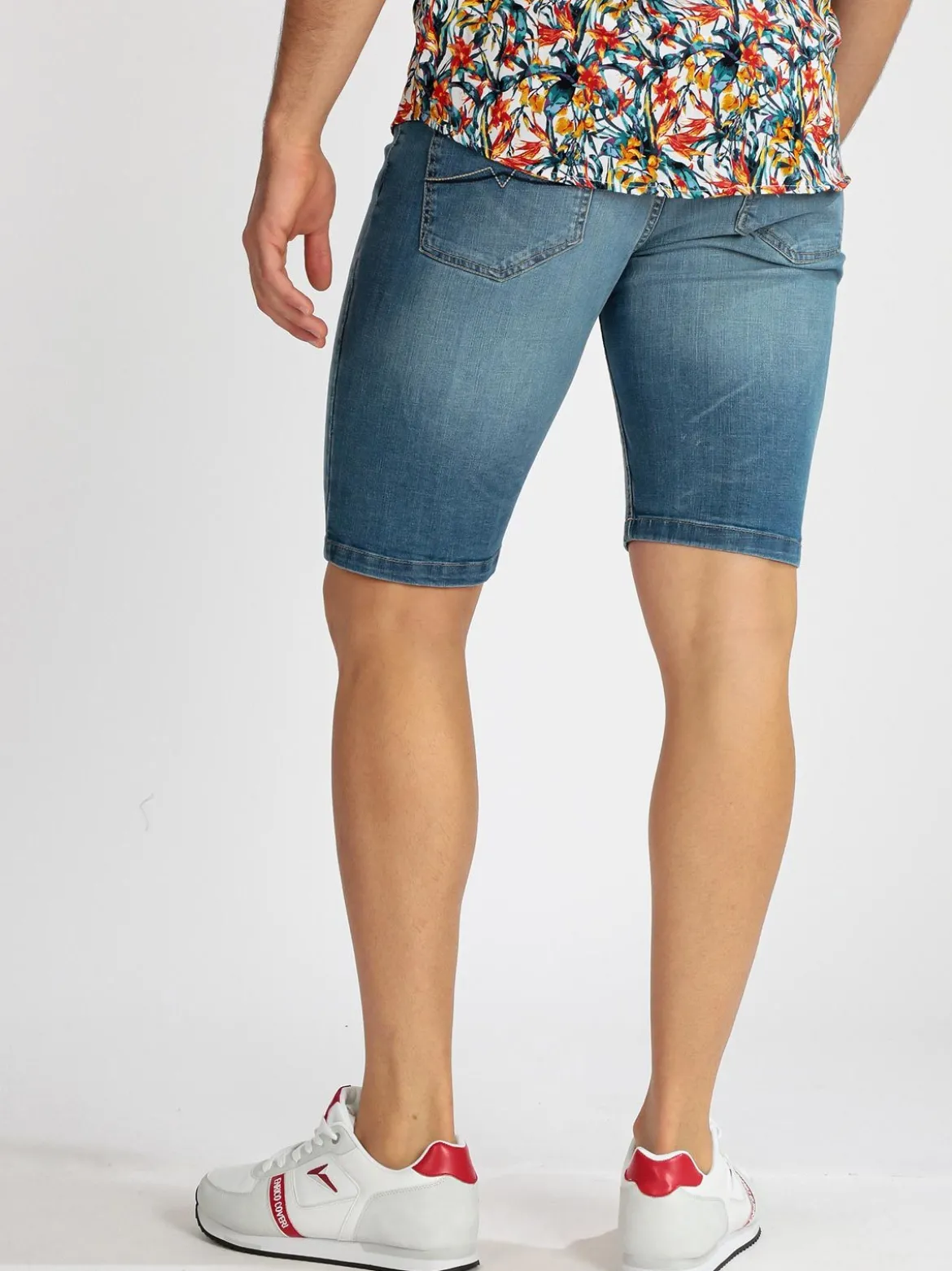 Be Board Bermuda uomo stretch in jeans