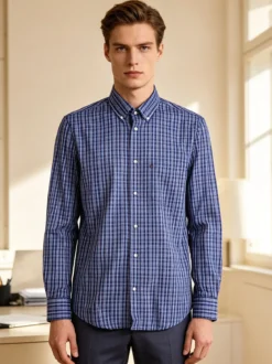 Be Board Camicia da uomo regular fit a fantasia