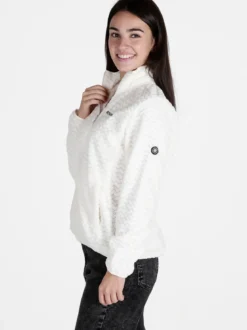 Be Board Felpa donna con zip in ecopelliccia