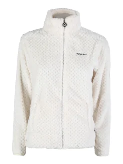 Be Board Felpa donna full zip in pile - panna