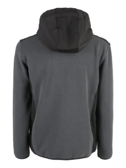 Be Board Felpa invernale da uomo con cappuccio e zip - grigio scuro
