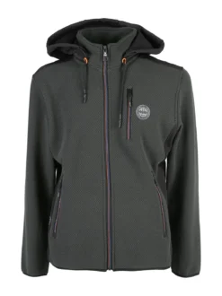 Be Board Felpa invernale da uomo con cappuccio e zip - militare