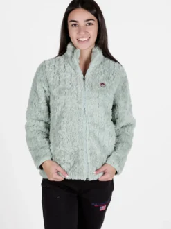 Be Board Giacca donna sportiva in ecopelo con zip