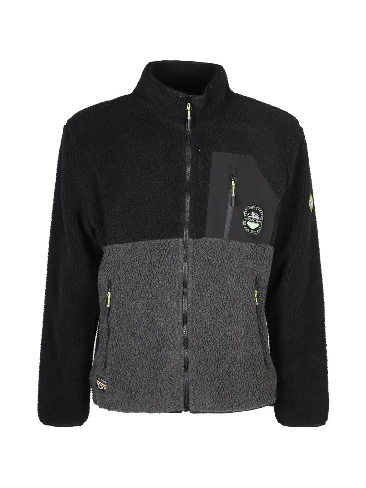 Be Board Giacca teddy sportiva da uomo con zip