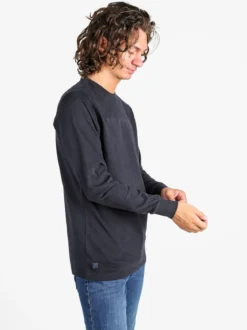 Be Board Maglia girocollo da uomo in cotone - blu scuro