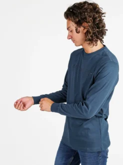 Be Board Maglia girocollo da uomo in cotone - ottanio