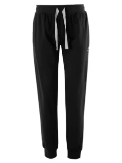 Be Board Pantaloni sportivi da uomo con coulisse e polsini - nero