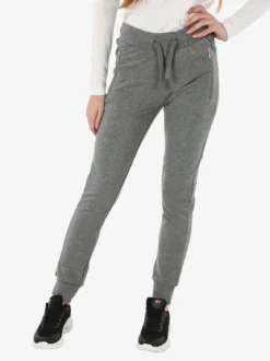 Be Board Pantaloni tuta donna con polsini - grigio scuro