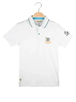 Be Board Polo da bambino a manica corta con scritta