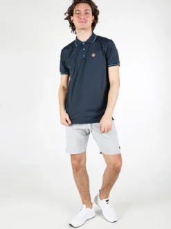 Be Board Polo da uomo a maniche corte in tessuto tecnico