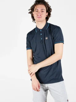 Be Board Polo da uomo a maniche corte in tessuto tecnico