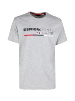 Be Board T-shirt da uomo in cotone con stampa scritta
