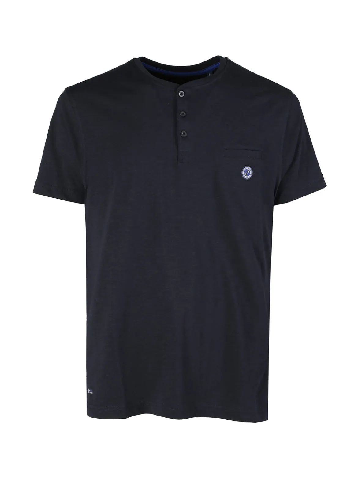Be Board T-shirt uomo con taschino sul petto e bottoncini sullo scollo