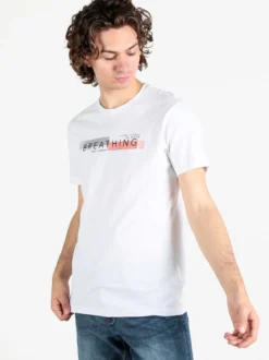 Be Board T-shirt uomo in cotone con stampa scrtita