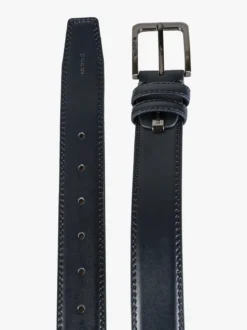 Biagiotti Uomo Cintura con fodera in pelle da uomo - blu scuro