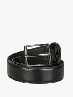 Biagiotti Uomo Cintura da uomo con fodera in pelle - nero