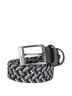 Biagiotti Uomo Cintura da uomo elasticizzata in corda - grigio