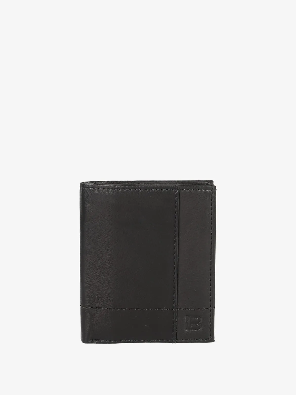 Biagiotti Uomo Mini portafoglio verticale in pelle da uomo - nero