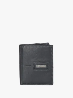 Biagiotti Uomo Mini portafoglio verticale in pelle da uomo - blu scuro