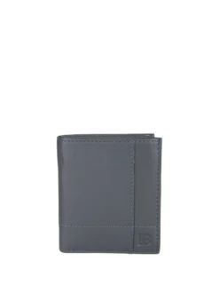 Biagiotti Uomo Mini portafoglio verticale in pelle da uomo - blu scuro