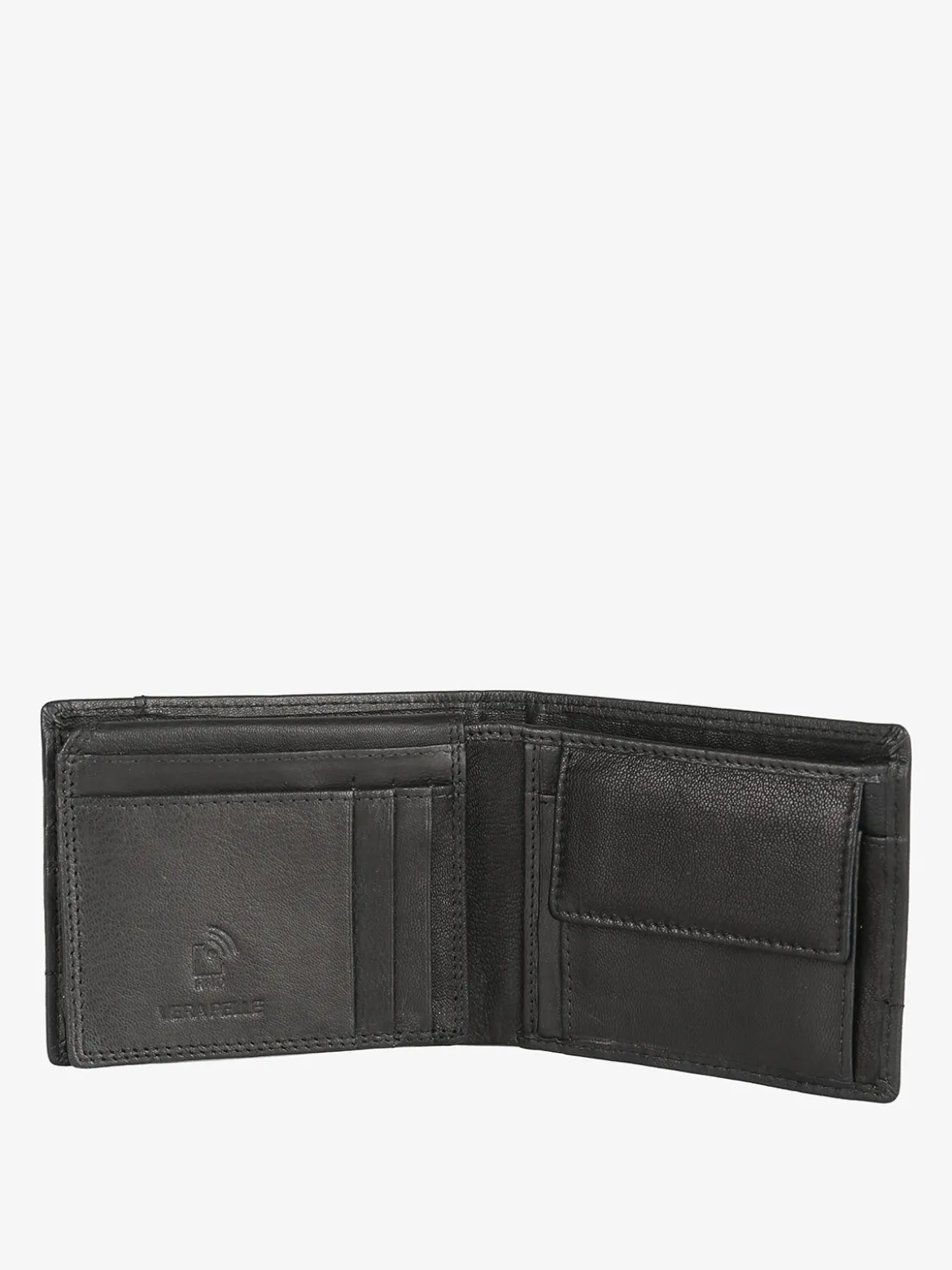 Biagiotti Uomo Portafoglio in pelle da uomo mini - nero