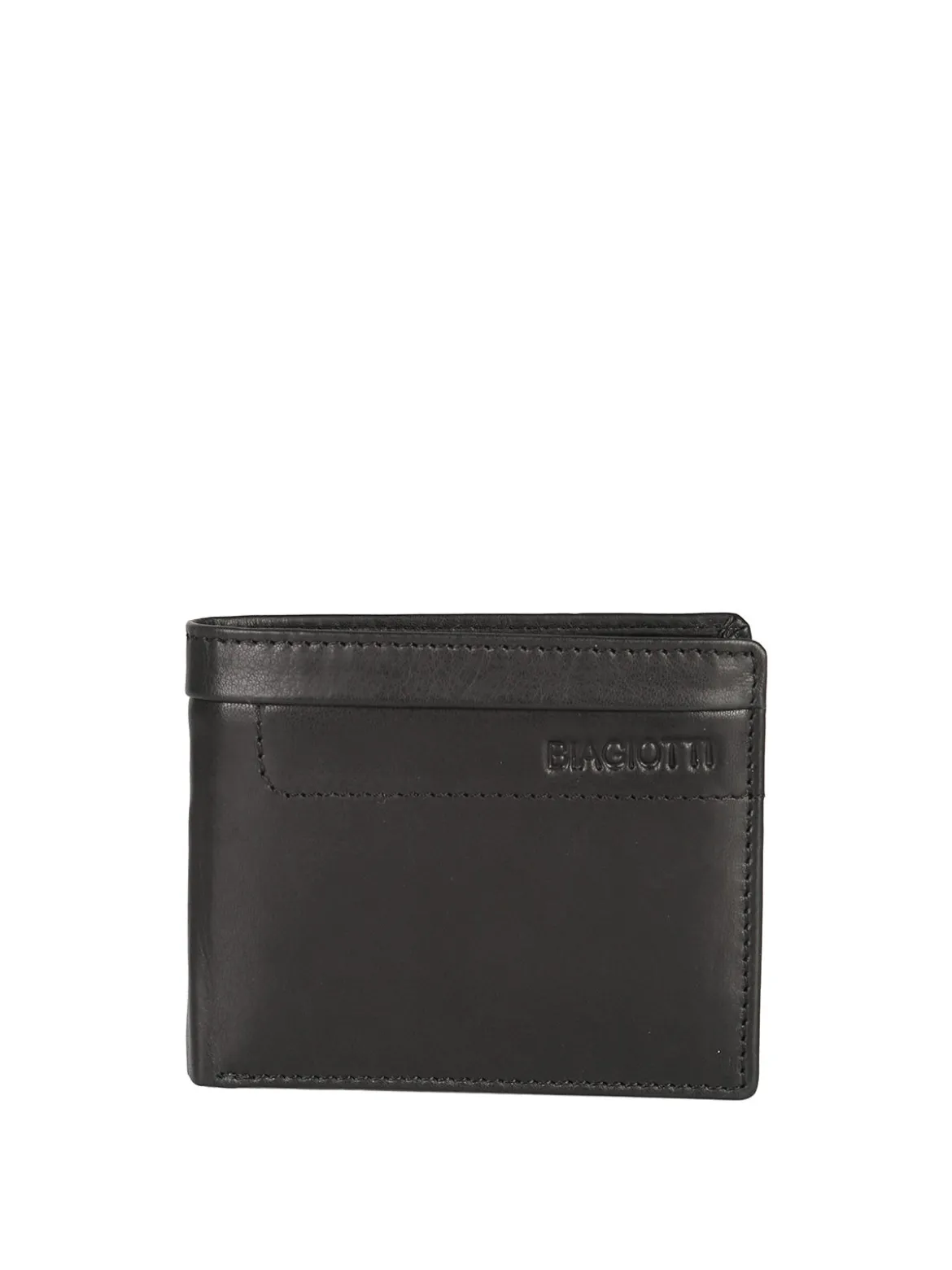 Biagiotti Uomo Portafoglio in pelle da uomo mini - nero
