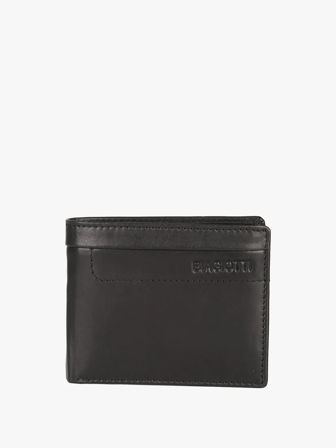 Biagiotti Uomo Portafoglio in pelle da uomo mini - nero