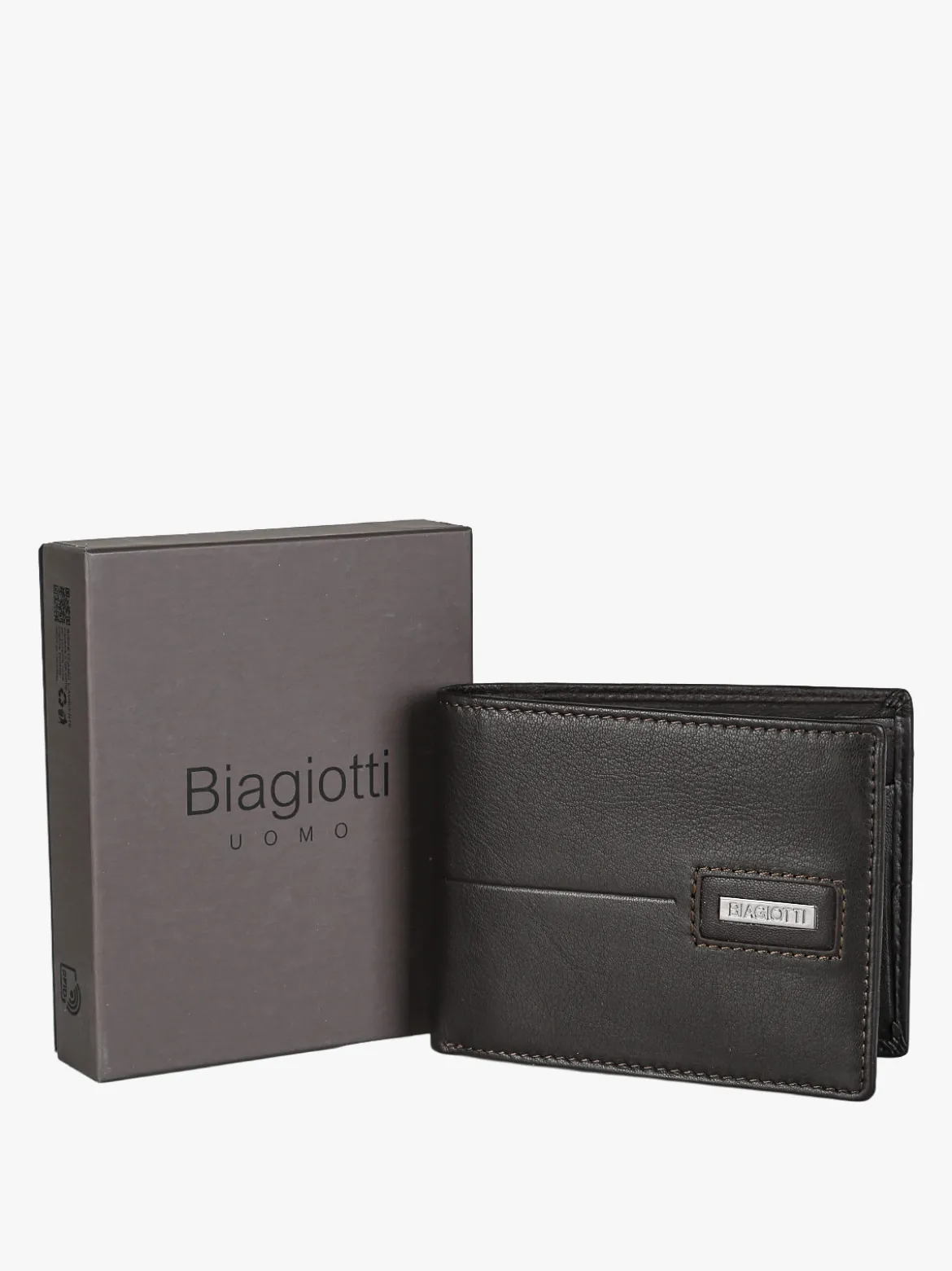 Biagiotti Uomo Portafoglio in pelle da uomo - moro
