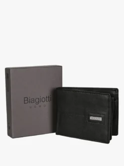 Biagiotti Uomo Portafoglio in pelle da uomo - nero