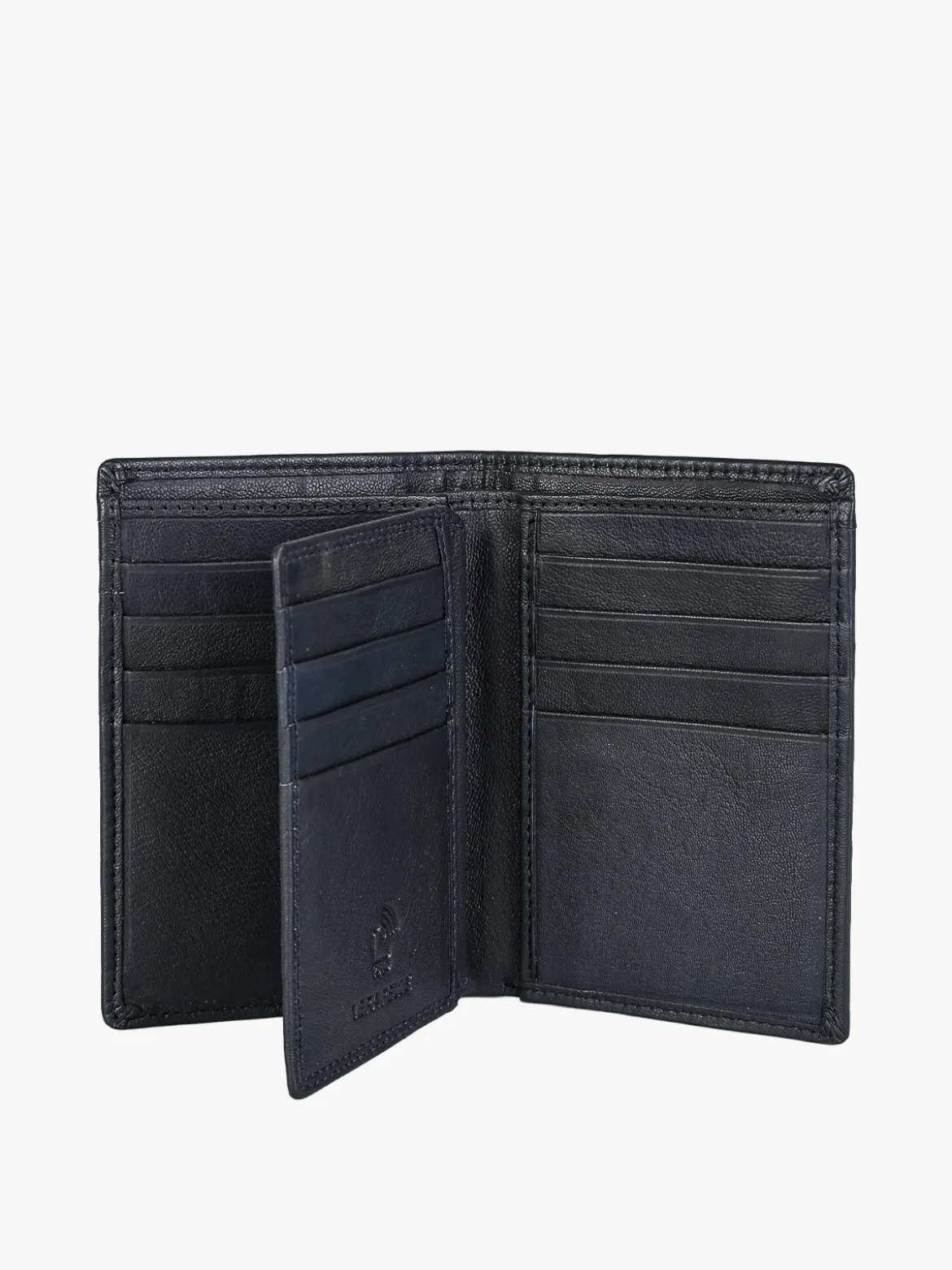 Biagiotti Uomo Portafoglio verticale in pelle da uomo - blu scuro