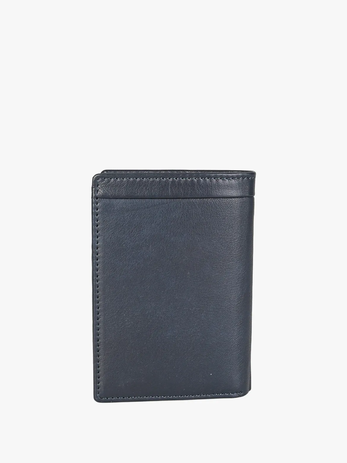 Biagiotti Uomo Portafoglio verticale in pelle da uomo - blu scuro