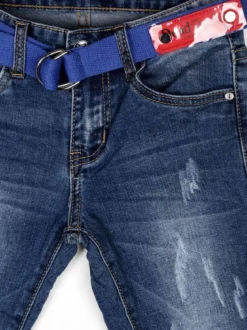 Bimbo Style Jeans strappati con cintura