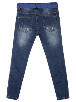 Bimbo Style Jeans strappati con cintura