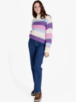 Blue Skk Jeans donna push-up a gamba larga