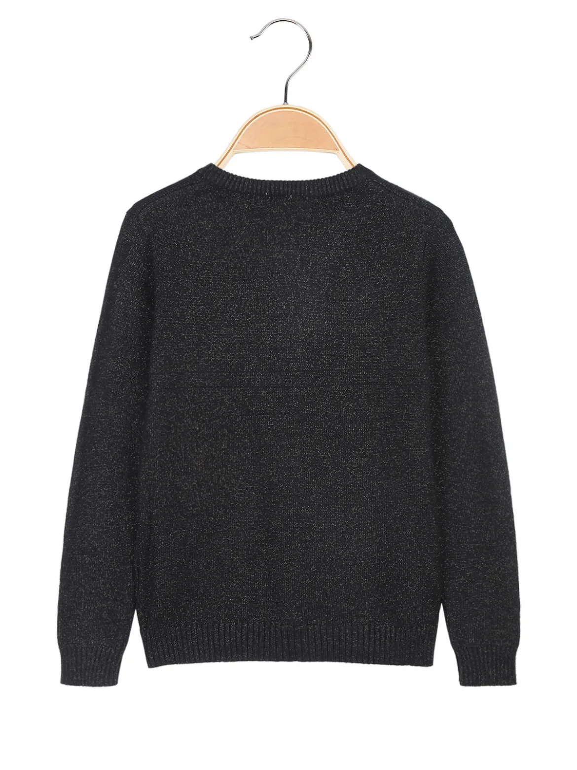 Bouny Baby Cardigan da bambina in maglia lurex con bottoni di perle
