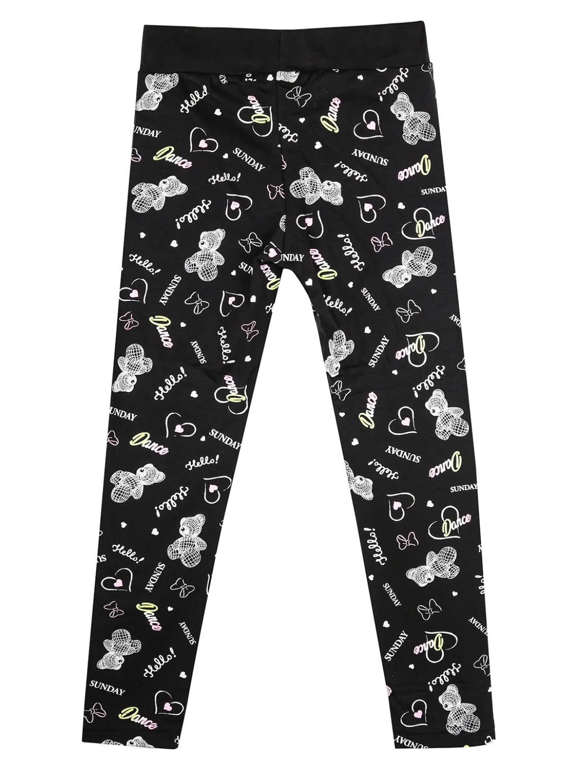 Bouny Baby Leggings da bambina con stampe - rosa