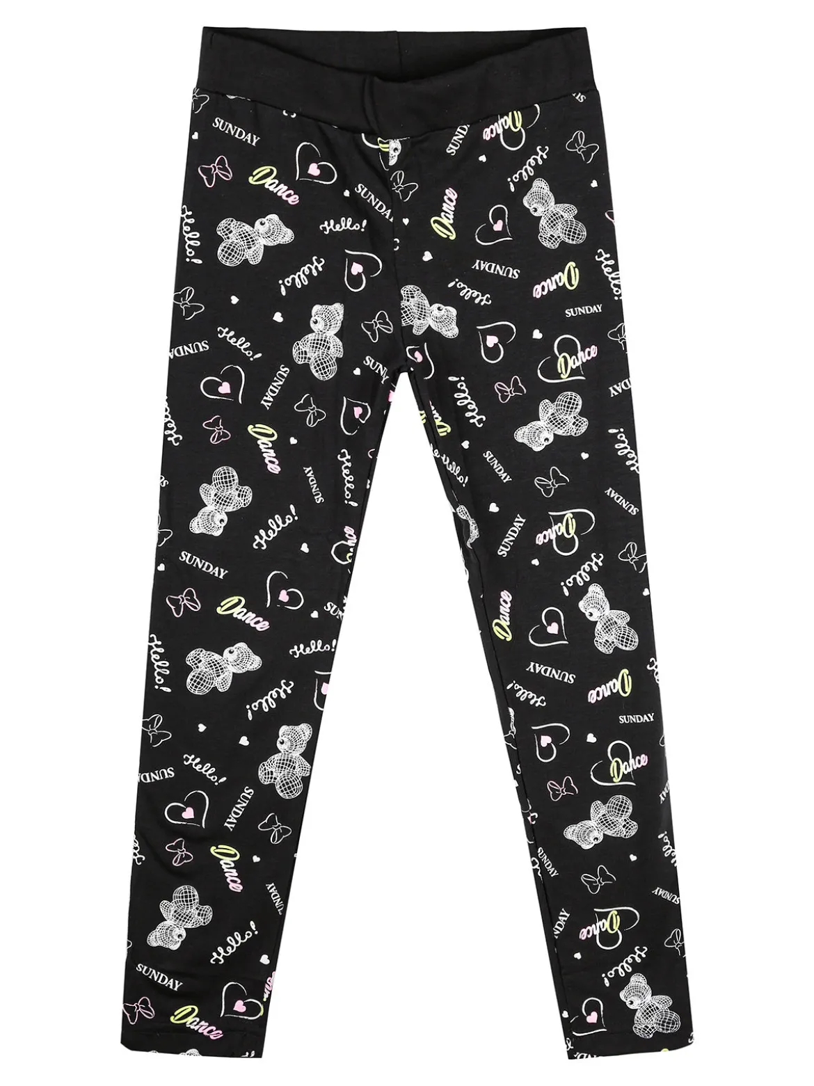Bouny Baby Leggings da bambina con stampe - rosa
