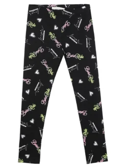 Bouny Baby Leggings in cotone da bambina con stampe