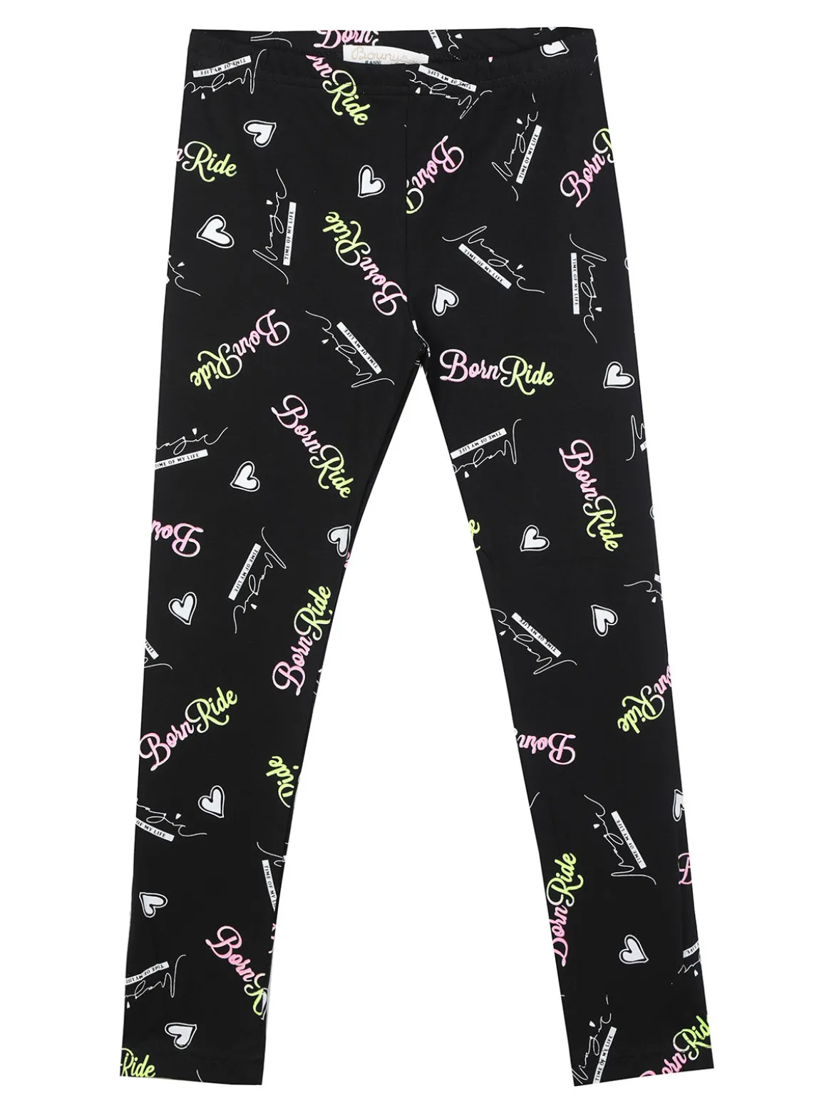 Bouny Baby Leggings in cotone da bambina con stampe