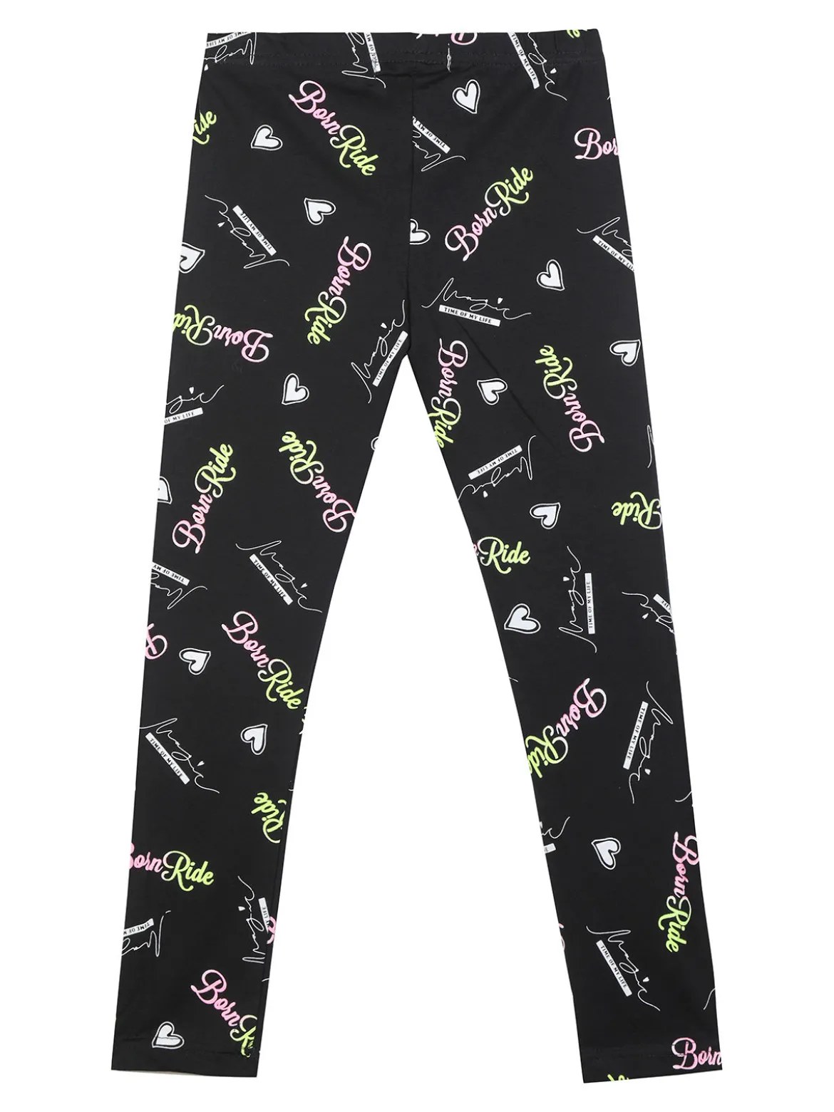 Bouny Baby Leggings in cotone da bambina con stampe
