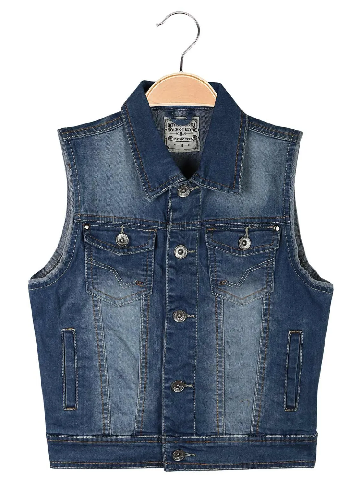 Boy & Studio Gilet in jeans da bambini