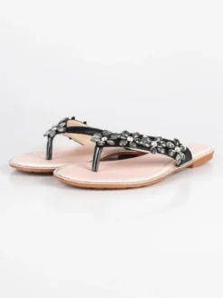 Braccialini Ciabatte infradito con strass